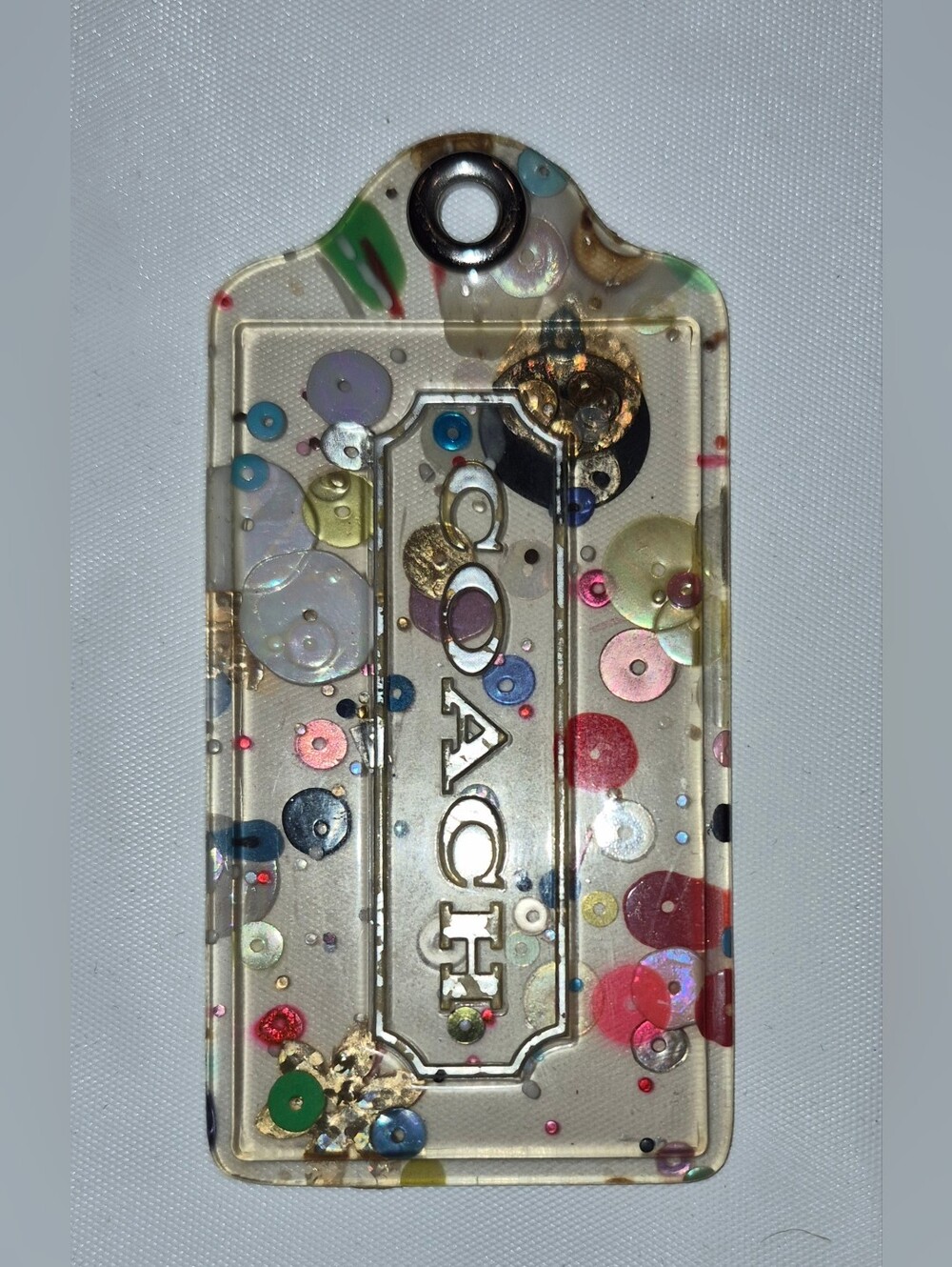 Vintage Y2K Coach Poppy Confetti Hangtag